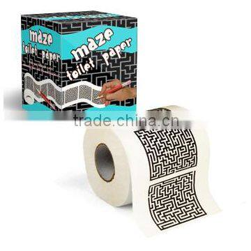 One color printing toilet paper