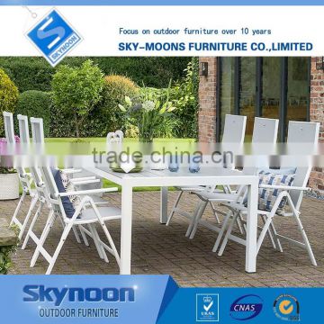 white easy clean oreutdoor patio furniture, outdoor patio polywood table, teslin outdoor furnitu(ts-C007)