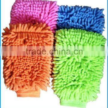 China Commercial washing mitts(luxury worm chenille)