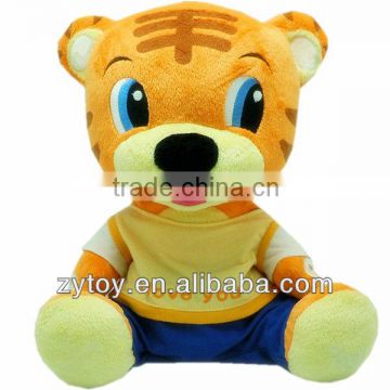 Soft stuffed tiger toys wild animal toys plush animal