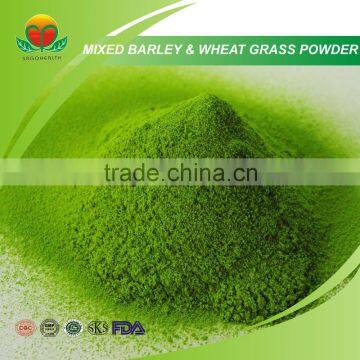 Best Selling Mixed Barley and Wheat Grass Powder (80,120,200 mesh)