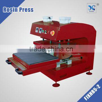 rosin pneumatic heat press dual heating plate