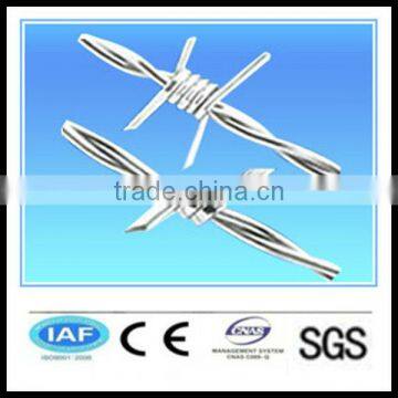 wholesale China CE&ISO certificated stainless steel barbed wire(pro manufacturer)