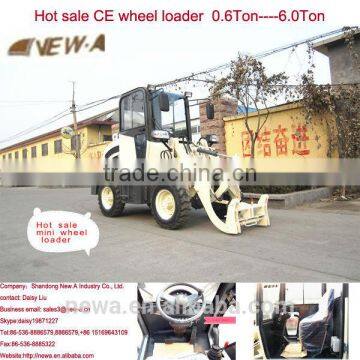 2016 hot sale CE 4X4 clutch wheel mini loader