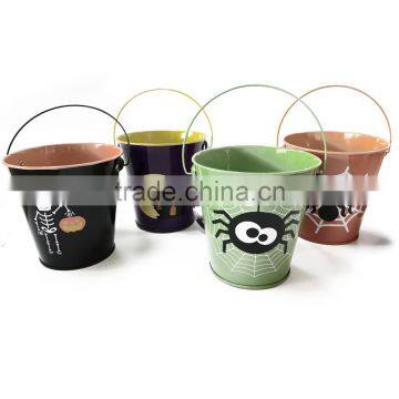 230 ml. OEM New Hot Sale Wholesale Simple Decorative Metal Tinplate Bright Beach Pails with Handles