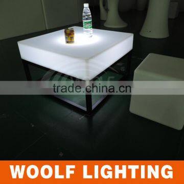 Super Modern Design Hotel Leisure Time LED Colourful Glorious Square Coffee Table Tea Table photo-5