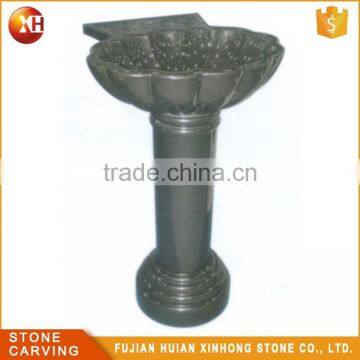 Small Oval Granite Corner Synthetic Stone Bathroom Sink photo-2