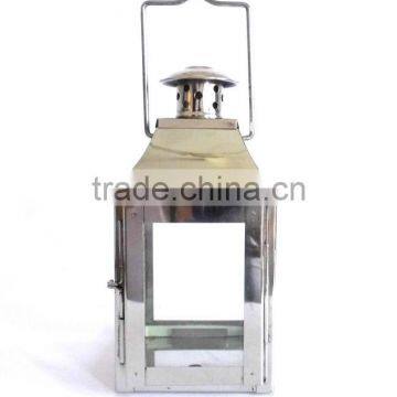 Durable Rectangular Stainless Steel Glass Lantern