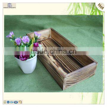 Sale Large Colored Pine Rectangle Wooden Food Crates photo-6