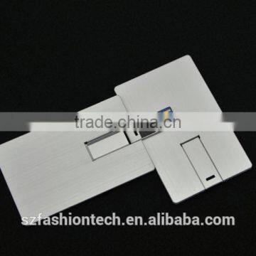 2017 Bulk New Design High Quality Ultra Slim Metal Credit Card / Business Card Flip Card Usb2.0 Flash Drive photo-4