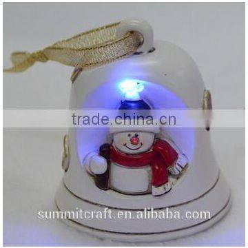 Christmas lamp decoration polyresin electrical christmas ornaments