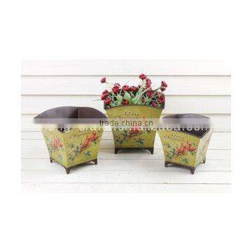 Metal square pots bulk christmas gifts