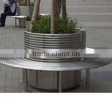 Stainless Steel Round Tree Bench photo-3