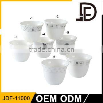 Drinkware ceramic tea cup sets, arabic tea cup set for coffee