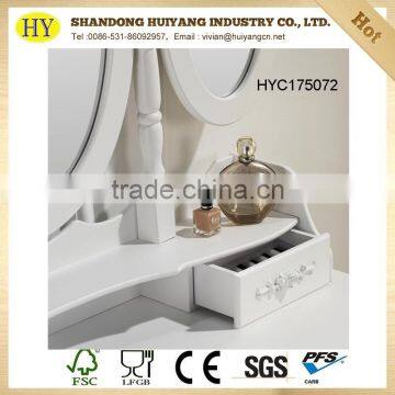 Custom Wooden Bedroom Dressing Table With Stool photo-4