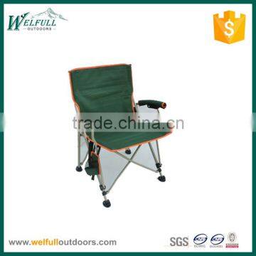 Deluxe folding armrest chair sturdy camping chair