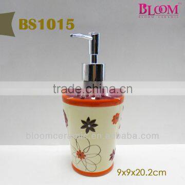 Decal ceramic body lotion bottle