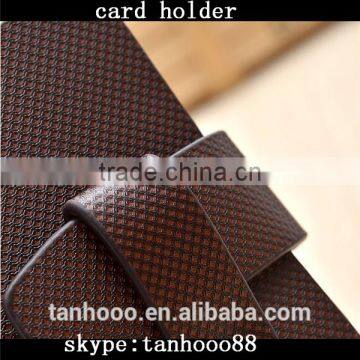 OEM Promotional Unique Gift Leather Credit Card Holders ,fashion&foldable&square Wholesale Leather Gift Card Holders photo-3