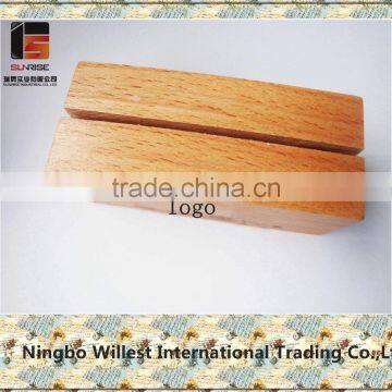 Rectangle Mini Wooden Base for Holding Chalkboard/calendar/menu/trophy photo-6