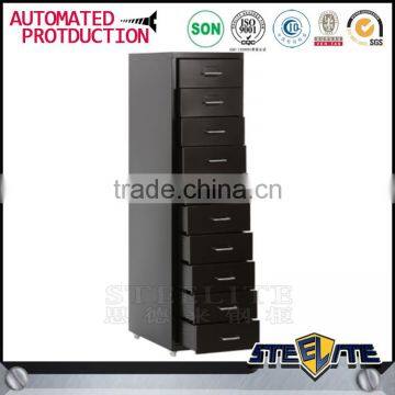 Korean Style Movable metal Storage Cabinet with 10 Drawers for Living Room