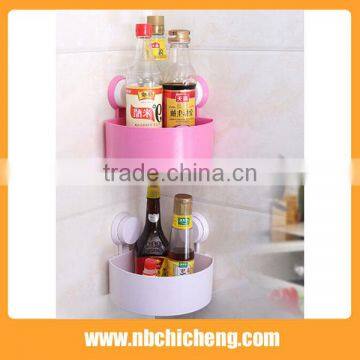 Colors Plastic Bath Corner Rack Wall Mounted Storage Corner Holder