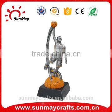 Wholesale custom polyresin basketball trophies for sale