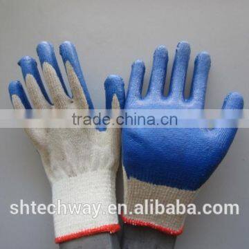 Mix Color Knit Latex Safety Gloves photo-3