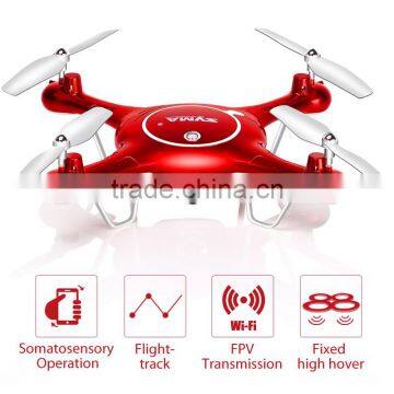Newest 720P WIFI FPV 2MP HD Camera Helicopter Height Hold One Key Land 2.4G 4CH RC Quadcopter X5UC X5UW Drone SYMA photo-4