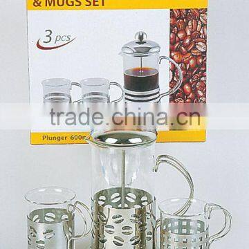 3 Pcs Tea Cup Set; Model: 30697