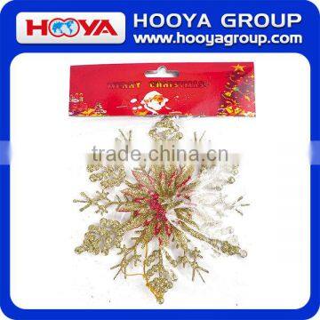 14cm Christmas Decoration Golden Snowflower