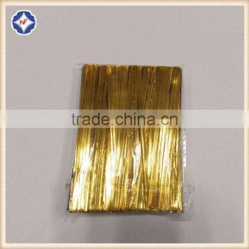 10cm Length Plastic Gold/silver Color Metallic Twist Ties photo-2