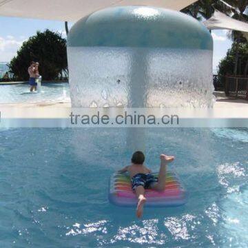 Mushroom Umbrella shape water curtian impact bath for swimming pool