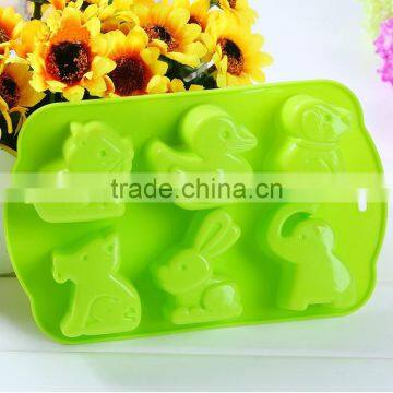 Funny Kitchen Cute Cake Mold Silicone Ice Trays Mini Animals Shape photo-3