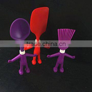 32094 Figure Shape Kitchen Tools Short Spoon Nylon And Silicone Material photo-6