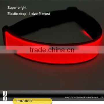 Waistband elastic with led flashing lights