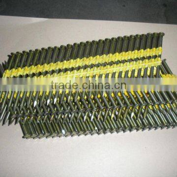 China Manufacturer 21 Degree Full Round Head Framing Nailer Plastic Strip Nails for American Market