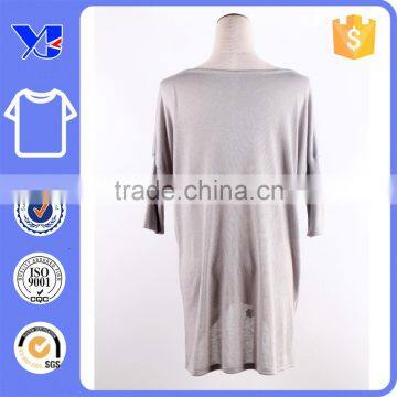 Fresh Style Sweet Girls Cotton/Chiffon Stylish T Shirt Special Design Bottom Women Plus Size Guangzhou Clothing Manufa photo-2