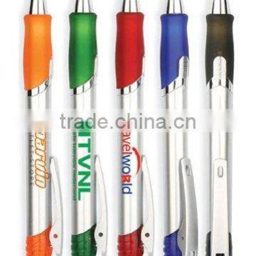 rubber grip plastic ballpen with logo for promotion