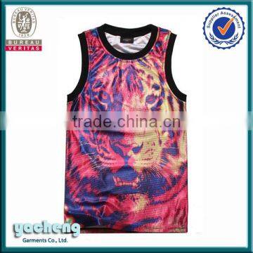 muscle tank tops/vest wholesale unisex vest all over 3d printing tank top sublimation 3d printing with animal vest wholesale