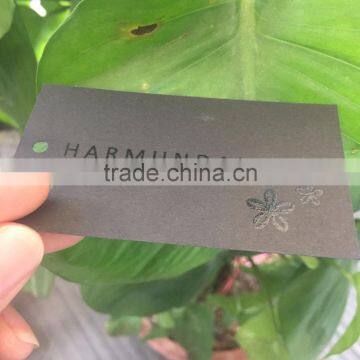 2016 Custom Garments Black Cardboard Paper Spot UV Logo Hang Tags photo-5