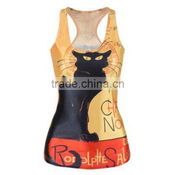 Custom Sublimation Running Shirt Sleeveless for Women