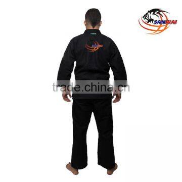 Brazilian Jiu Jitsu gi With Embroidery and Sublimation Patches or Blank Black/white/blue Col Bjj gi for Adult and Kids photo-6