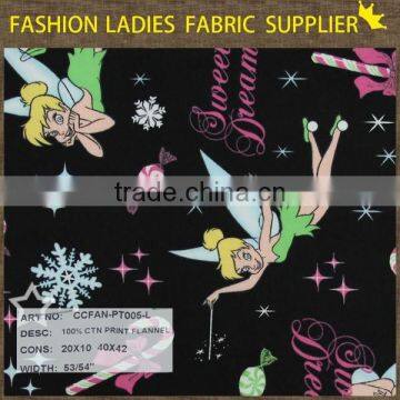 New Fashion Wholesale Printed 100% Cotton Flannel Fabric for Many Colors photo-4