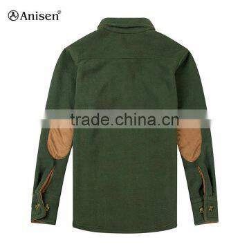 Wholesale OEM Cheap Good Quality Man School Uniform Fleece Shirt Jacket photo-3