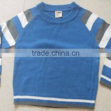 High Quality Wholesale Kids Boys Knitted Sweater Pullover Long Sleeve Boys Sweater With 2 Colour (BKNB5342)