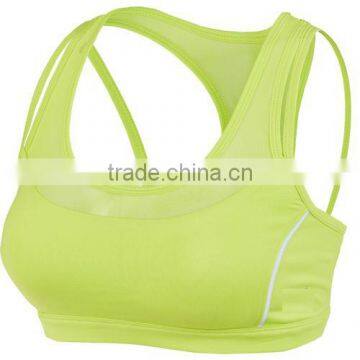 Fashionable Women's Training Mid-support Reflective Sports Bra photo-6
