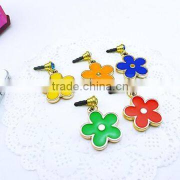 Cellphone Accessories Customized Designs Flower Earphone Plug Mobile Phone Anti Dust Plug photo-2