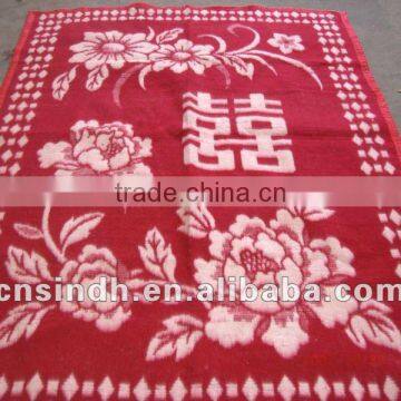 recycle acrylic blanket,acrylic materia jacquard blanket