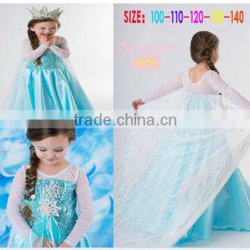 new fashion 2015 summer dress kids wedding dress girls party dresses