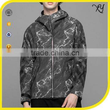 wholesale mens custom printed camo windbreaker jackets